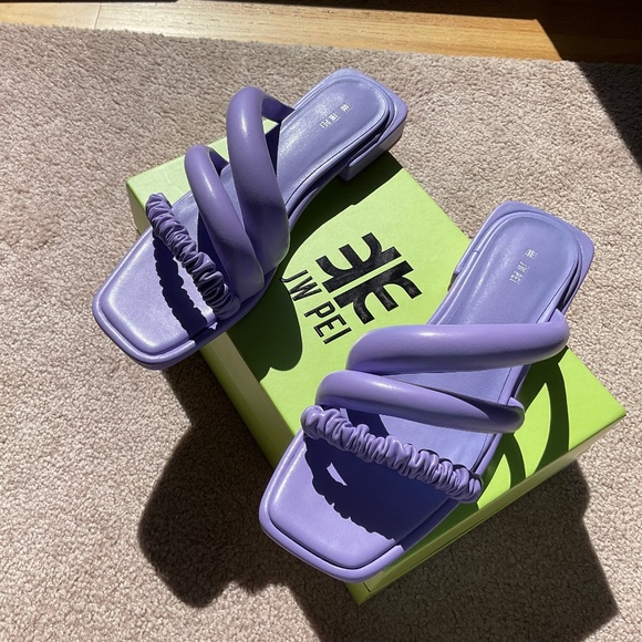 JW PEI Jada Flat Mule - Lavender Purple Size 41 NIB - Picture 2 of 11